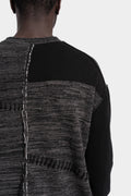 D.Hygen | AW25 - Unbalanced border knit pullover, ST103-0325A