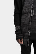 D.Hygen | AW25 - Unbalanced border knit pullover, ST103-0325A