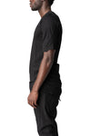 Musculature cut-out t-shirt, Black