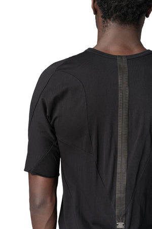 Musculature cut-out t-shirt, Black