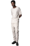 Structured cotton trousers, Alu