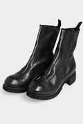 Front zip high top boots | PL2WZ (Double soled)