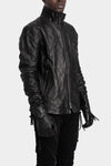 D.Hygen | AW25 - Hooded leather jacket, ST105-0225A