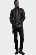 D.Hygen | AW25 - Hooded leather jacket, ST105-0225A