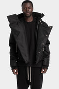 Woven padded hooded bomber 