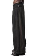 E Pleated Pants, Stripe