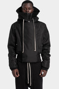 Woven padded hooded bomber 