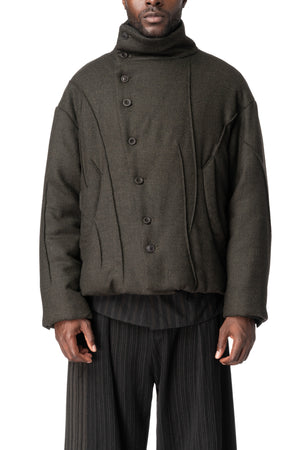 Puffer Jacket, Dark Green