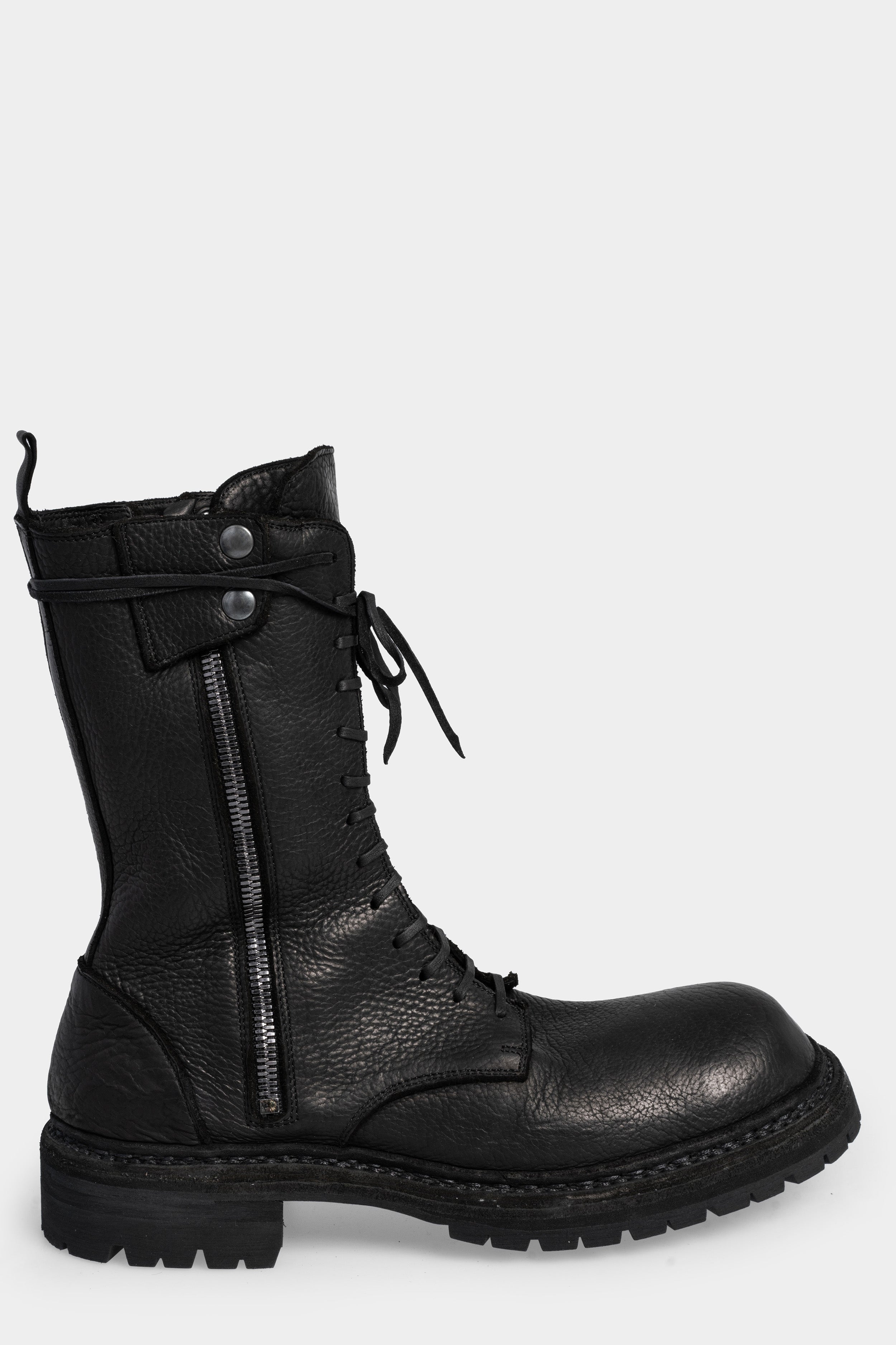 Guidi x StyleZeitgiest | High laced combat zip boots | ER01V