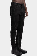 Regular fit scar-stitch detail jeans, Black stone