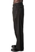Embroidered Overlock Trousers, Black