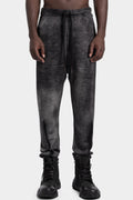 Relaxed wool knit pants, Black spray