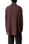 E Drape Shirt, Greyish Brown