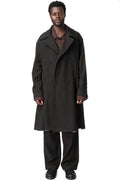Tailored Double Breasted Trench, Black
