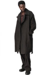 E Drape Shirt, Greyish Brown