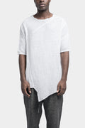 La Haine Inside Us | SS24 - Asymmetrical cotton t-shirt, White