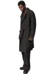 Tailored Double Breasted Trench, Black