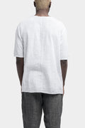 La Haine Inside Us | SS24 - Asymmetrical cotton t-shirt, White