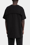 Oversized back layer tee