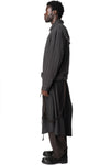 Drape Scarf Cropped Jacket, Grey
