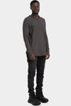 GALL | AW25 - Geo cotton long sleeve tee, Grey, 33