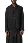 Distressed Knitted Blazer, Black