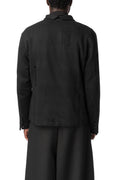Distressed Knitted Blazer, Black