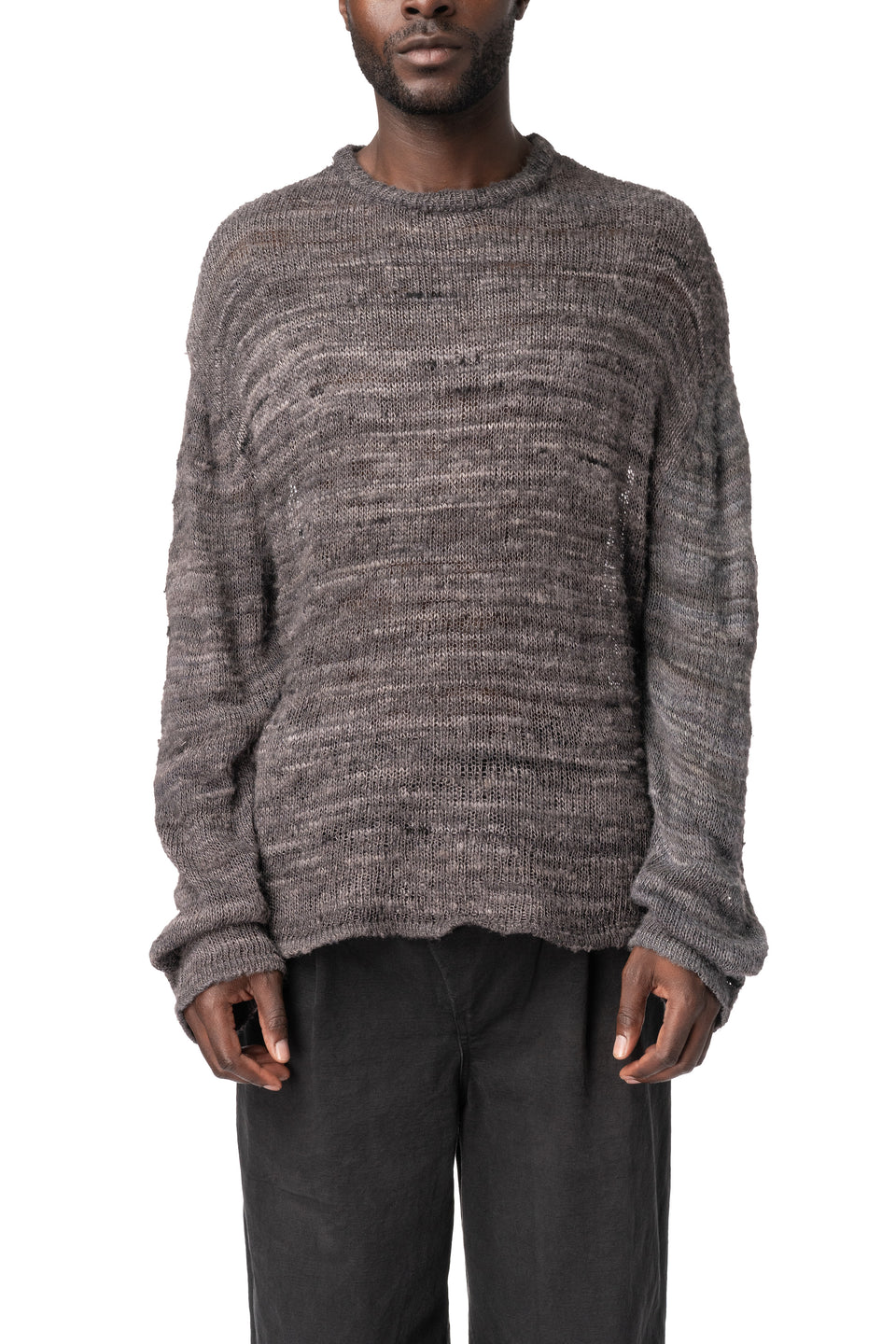 Tussah silk knit sweater