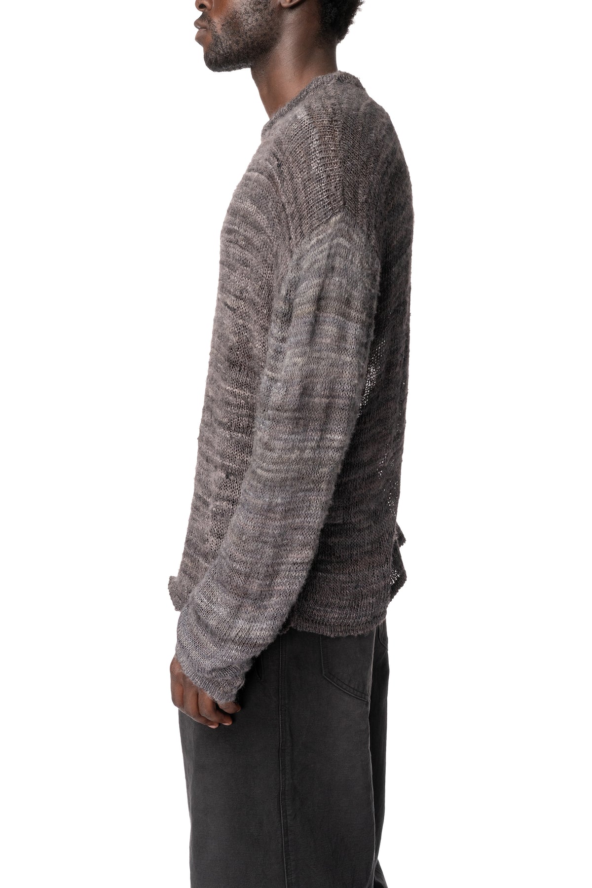 Tussah silk knit sweater