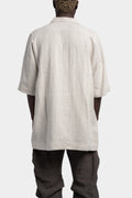 A.F Artefact | Relaxed linen short sleeve shirt, Grey