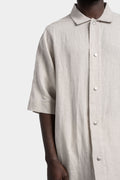 A.F Artefact | Relaxed linen short sleeve shirt, Grey
