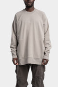 Raglan cotton sweater, Grey