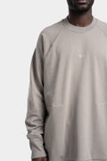 A.F Artefact | SS24 - Raglan cotton sweater, Grey