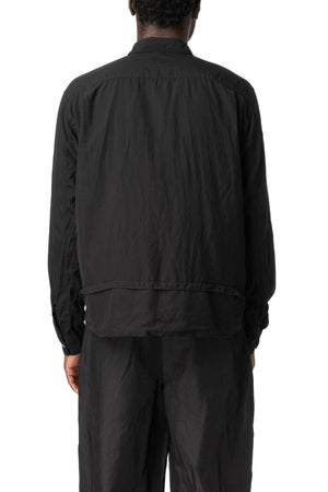 Cropped layered hem shirt
