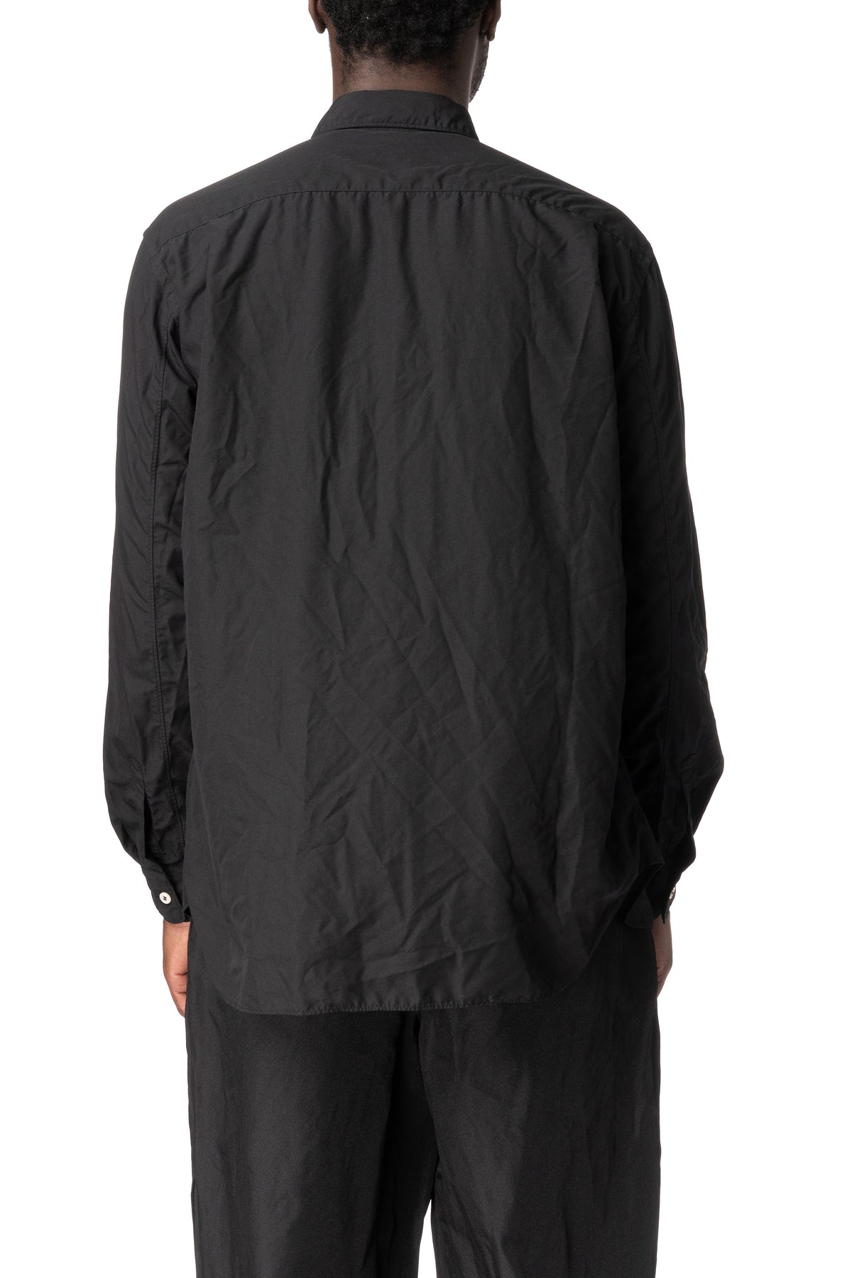 Crinkled long sleeve shirt