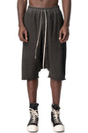 Drawstring Pods knit shorts, Faded Black