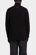 Cotton knit zip up cardigan