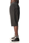 Drawstring Pods knit shorts, Faded Black