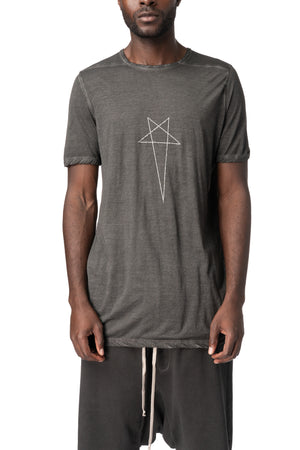 Level T gauze jersey T-shirt, Faded Black Pentagram