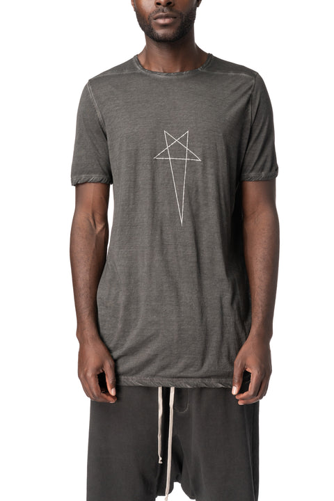 Level T gauze jersey T-shirt, Faded Black Pentagram