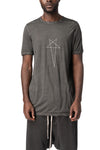 Level T gauze jersey T-shirt, Faded Black Pentagram