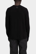 Cotton knit pullover, Black