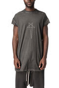 Rick's Jumbo SL T sleeveless T-shirt, Faded Black Pentagram