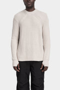 Cotton knit pullover, Bone