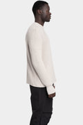 Cotton knit pullover, Bone