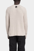Cotton knit pullover, Bone