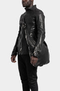 La Haine Inside Us | SS24 - Mandarin collar leather jacket