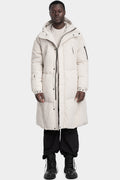 Hooded down parka, Bone