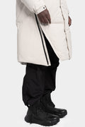 Hooded down parka, Bone