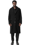 Oversized wool coat, Black